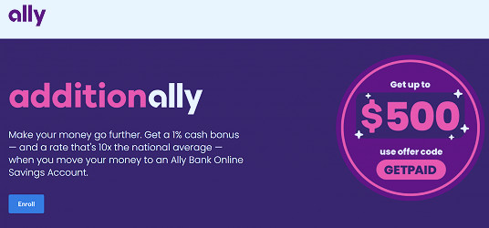 Expired] Ally Bank Bonus – Earn Up To $500 (1% Of Deposit) – New & Existing  Customers - Doctor Of Credit
